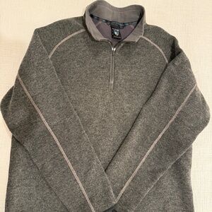 Mens KUHL Wool blend long sleeve half-zip pullover